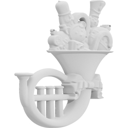 Ekena Millwork - ONLCHRXUF-R - Christmas Horn Right Onlay