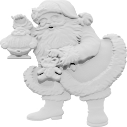 Ekena Millwork - ONLCESXUF-L - Christmas Eve Santa Left Onlay