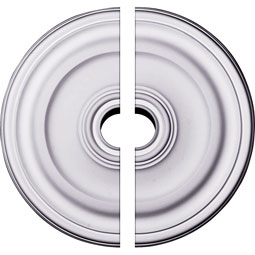 Ekena Millwork - CM16KP2-02500 - Endurathane Kepler Traditional Ceiling Medallion, 15 7/8"OD x 1 1/2"P (For Canopies up to 2 1/2"), Two Piece, Factory Primed