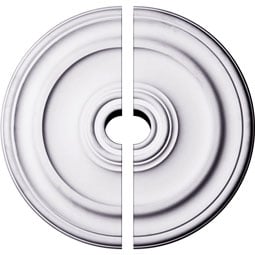Ekena Millwork - CM20KP2-03500 - Endurathane Kepler Traditional Ceiling Medallion, 19 3/4"OD x 1 1/2"P (For Canopies up to 3 1/2"), Two Piece, Factory Primed