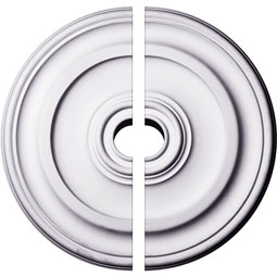 Ekena Millwork - CM24KP2-04500 - Endurathane Kepler Traditional Ceiling Medallion, 23 5/8"OD x 1 3/4"P (For Canopies up to 4 1/2"), Two Piece, Factory Primed