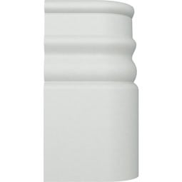 Ekena Millwork - BBD06X03FE - Endurathane Outside Corner for Federal Baseboard Moulding, 5 7/8"H x 3 1/8"P, Factory Primed
