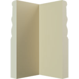 Ekena Millwork - BBD06X03FE - Endurathane Outside Corner for Federal Baseboard Moulding, 5 7/8"H x 3 1/8"P, Factory Primed
