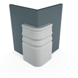 Ekena Millwork - BBD06X03FE - Endurathane Outside Corner for Federal Baseboard Moulding, 5 7/8"H x 3 1/8"P, Factory Primed