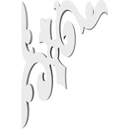 Ekena Millwork - BKTPWH - Whitman Architectural Grade PVC Bracket