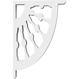 Ekena Millwork - BKTPCW - Classic Wagon Wheel Architectural Grade PVC Bracket