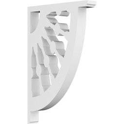 Ekena Millwork - BKTPCW - Classic Wagon Wheel Architectural Grade PVC Bracket