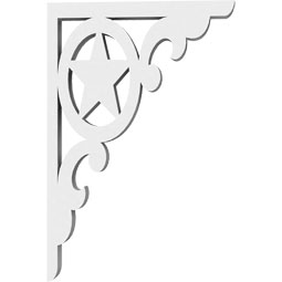 Ekena Millwork - BKTPAU - Austin Architectural Grade PVC Bracket