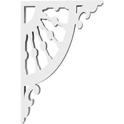 Ekena Millwork - BKTPWW - Wagon Wheel Architectural Grade PVC Bracket