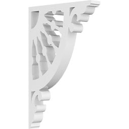 Ekena Millwork - BKTPWW - Wagon Wheel Architectural Grade PVC Bracket