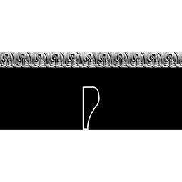 Pearlworks - MLD-255 - Approx. 1"W x 3/8"D x 10'L Acanthus Leaf Flexible Resin Moulding