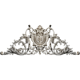 Pearlworks - CP-113D-EXT - Approx. 31-1/2"W x 12-1/2"H x 1-1/4"D Acanthus Leaf Shield Resin Centerpiece