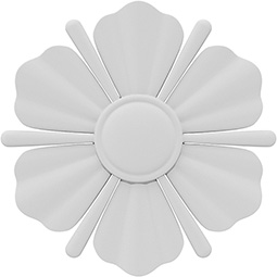Ekena Millwork - ROSCRNCUF - Ranchester Flower Rosette