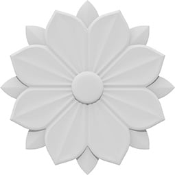 Ekena Millwork - ROSCLARUF - Lara Flower Rosette