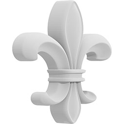 Ekena Millwork - ONLCSTNUF - Stanwood Fleur De Lys Onlay