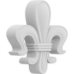 Ekena Millwork - ONLCSULUF - Sultan Fleur De Lys Onlay