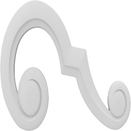 Ekena Millwork - ONLCGRDUF-R - Geraldine Right Onlay