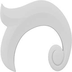 Ekena Millwork - ONLCGGWUF-L - Glasgow Left Onlay