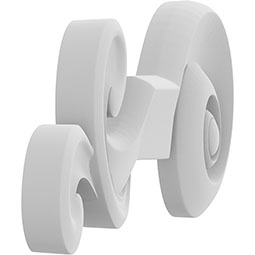 Ekena Millwork - ONLCHRLUF-L - Harlem Left Onlay