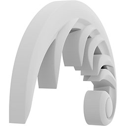 Ekena Millwork - ONLCRONUF-L - Ronan Left Onlay