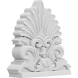 Ekena Millwork - ONLCBGNUF - Bergen Shell Onlay