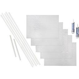 ACP - BP24X18RP - 24 1/4"W x 18 1/4"H Fasade Ripple Backsplash Panel