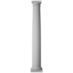 CW Ohio Inc. - ESATPSA - Endura-Stone™ Column, Round Shaft (FRP) w/True Entasis Taper, Smooth Finish - Ready to be Painted