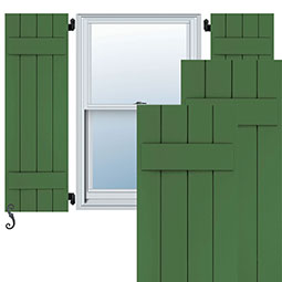 Atlantic Shutter Systems Custom - ACB - Atlantic Classic Two Batten Board-n-Batten Shutters, (Per Pair)