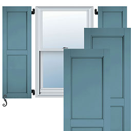 Atlantic Shutter Systems Custom - ACF - Atlantic Classic Flat Panel Shutters (Per Pair)