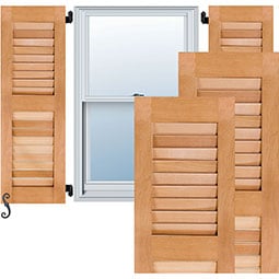 Noralco Industries, Inc. - AWLV - Architectural Collection Open Louver Wood Shutters, (Per Pair)