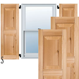Noralco Industries, Inc. - AWRP - Architectural Collection Raised Panel Wood Shutters, (Per Pair)