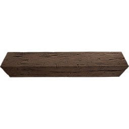 Ekena Millwork - BMHH3-ST - 3-Sided (U-beam) Hand Hewn Timberthane Faux Wood Ceiling Beam