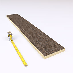 Ekena Millwork - BMRCS1-ST - 1-Sided Rough Cedar Endurathane Faux Wood Beam Plank