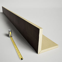 Ekena Millwork - BMRC2-ST - 2-Sided (L-beam) Rough Cedar Timberthane Faux Wood Ceiling Beam