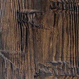Ekena Millwork - BMRDS3 - Heritage Timber Reclaimed Axed Cut Faux Wood Beam, 3-Sided (U-Beam)