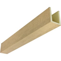 Ekena Millwork - BMRRS3 - Heritage Timber Resawn Rip Faux Wood Beam, 3-Sided (U-Beam)