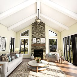 Ekena Millwork - BMSSS3 - Heritage Timber Sanded Smooth Faux Wood Beam, 3-Sided (U-Beam)