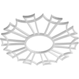 Ekena Millwork - CMPPAU - Augustus Fretwork Architectural Grade PVC Pierced Ceiling Medallion