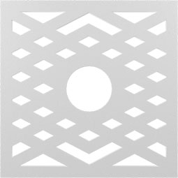 Ekena Millwork - CMPPCH - Chevron Fretwork Architectural Grade PVC