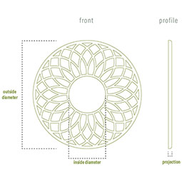 Ekena Millwork - CMPPEB - Elizabeth Architectural Grade PVC Pierced Ceiling Medallion