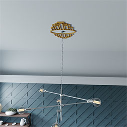Ekena Millwork - CMPPEB - Elizabeth Architectural Grade PVC Pierced Ceiling Medallion