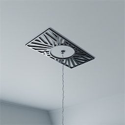 Ekena Millwork - CMPPHO - Hoover Architectural Grade PVC Pierced Ceiling Medallion