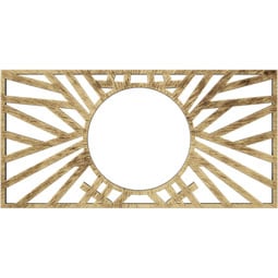 Ekena Millwork - CMPPHO - Hoover Architectural Grade PVC Pierced Ceiling Medallion