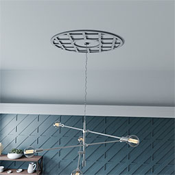 Ekena Millwork - CMPPON - O'Neal Architectural Grade PVC Pierced Ceiling Medallion