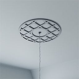 Ekena Millwork - CMPPON - O'Neal Architectural Grade PVC Pierced Ceiling Medallion