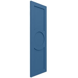 Ekena Millwork - ECC001AC - EnduraCore Composite, Center Circle Arts & Crafts Shutters (Per Pair - Hardware Not Included)