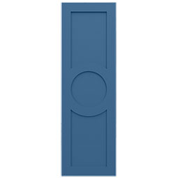 Ekena Millwork - ECC001AC - EnduraCore Composite, Center Circle Arts & Crafts Shutters (Per Pair - Hardware Not Included)