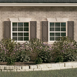 Ekena Millwork - ECC001BG - EnduraCore Composite, Bungalow Shutters (Per Pair - Hardware Not Included)