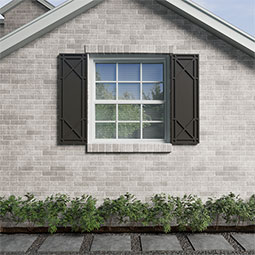 Ekena Millwork - ECC001BG - EnduraCore Composite, Bungalow Shutters (Per Pair - Hardware Not Included)