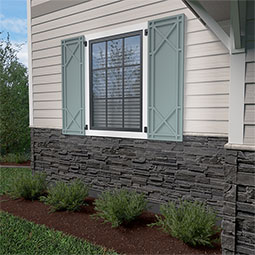 Ekena Millwork - ECC001BG - EnduraCore Composite, Bungalow Shutters (Per Pair - Hardware Not Included)